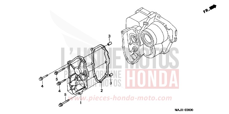 COUVERCLE DE CHANGEMENT de Pan-European ABS MIDDY BLUE METTALIC (B162) 2000